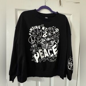 Justice Black Fleece Sweatshirt